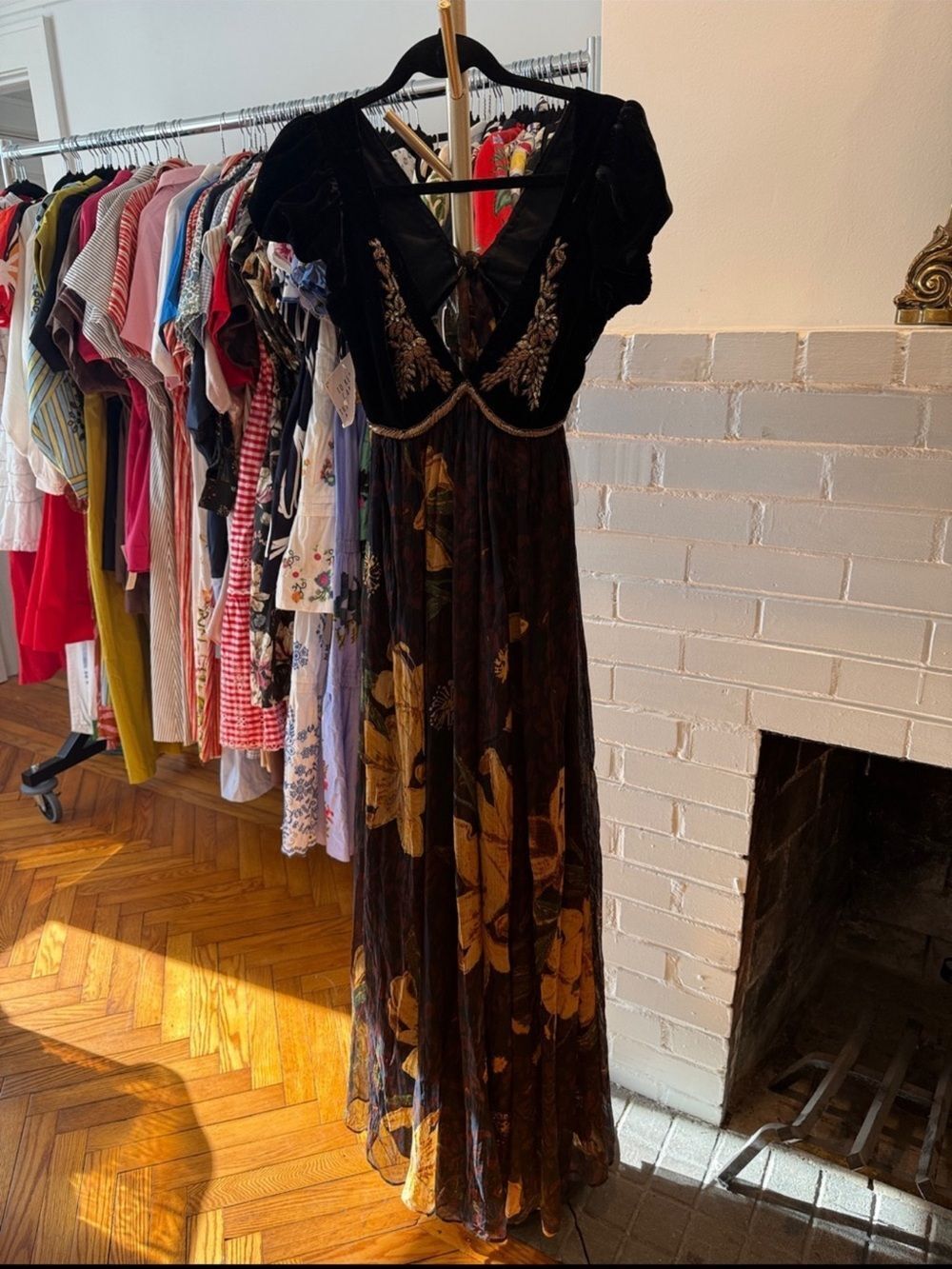 Free People Colette Maxi Dress Black Size 8 - Picture 5 of 11